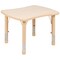Flash Furniture Rectangle 21.875 W, 26.625 L, 23.5 H, Plastic, Steel, Brown YU-YCY-098-0032-RECT-TBL-NAT-GG - alternate 4